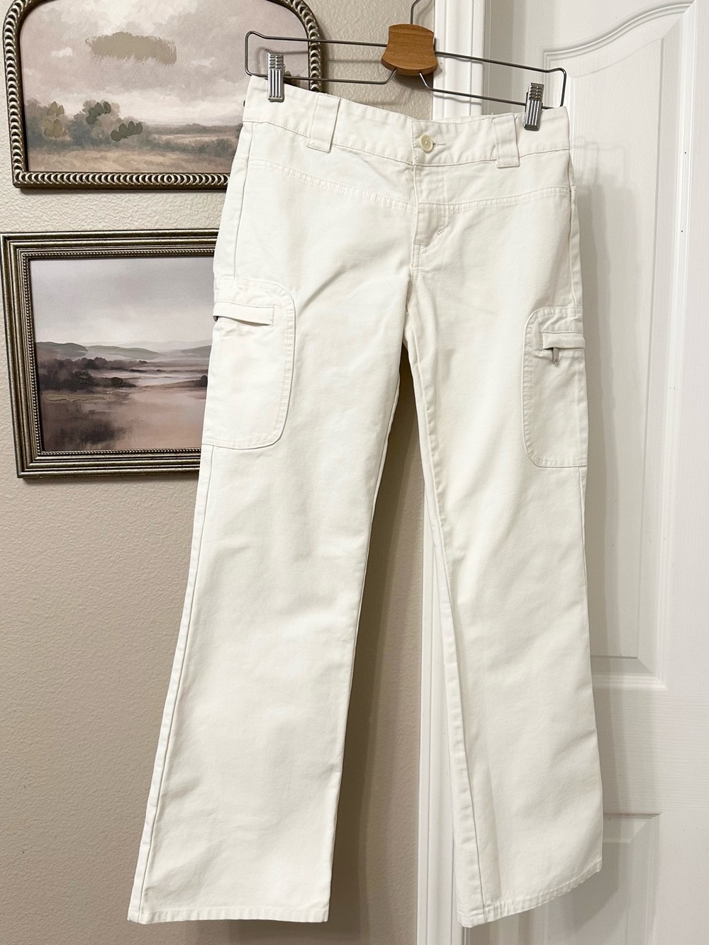 Armani Exchange white Cargo Jeans